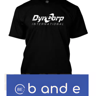 DYNCORP Moisture Wicking T Shirt Black